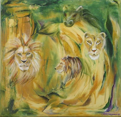 Lions around